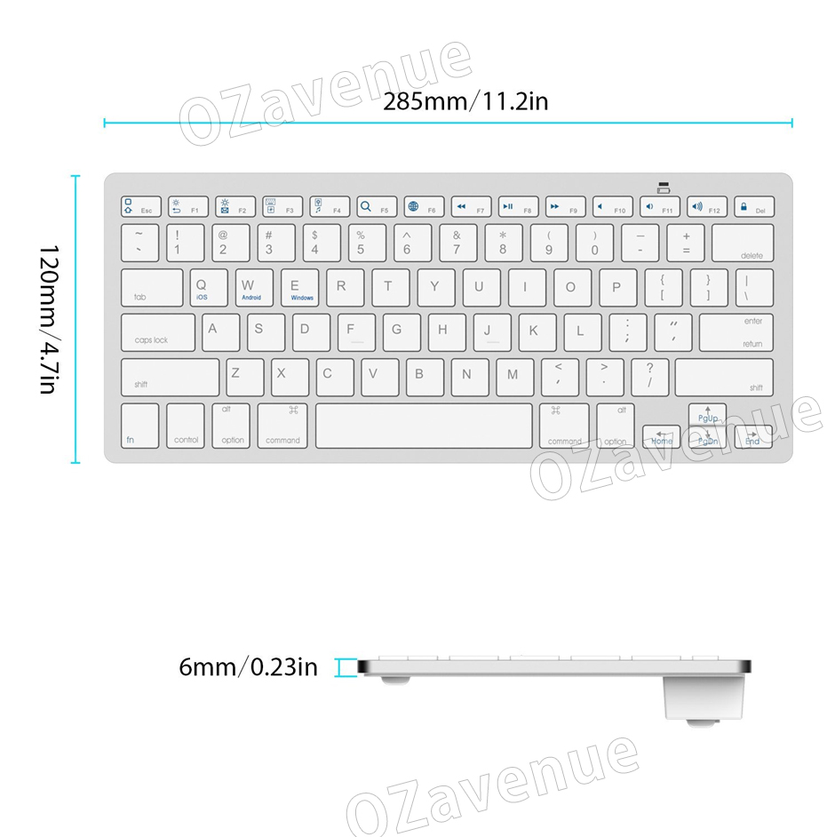 Wireless Bluetooth Keyboard For APPLE IOS Macbook iMAC iPhone iPad